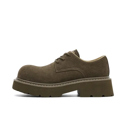 Dickies Cow Split Leather Casual Shoes Women's Coffee