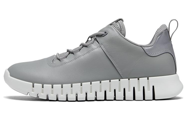 Ecco Smart Series Cow Leather Low top Sports Casual Shoes Men's Dove Gray