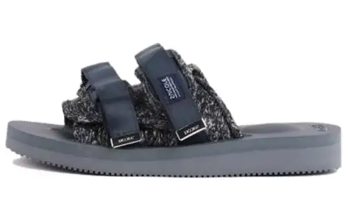 Suicoke Cow Leather Slide Slippers Men's Blue