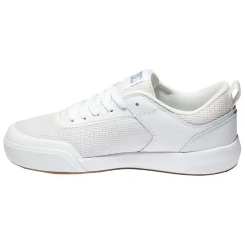 DC Shoes Cow Leather Low top Skateboard Shoes Men's White