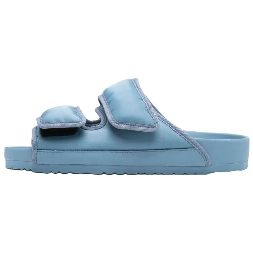 Birkenstock Rubber Sole Slip Resistant Slip Resistant Slide Slippers Men's Blue Regular Loose Fit