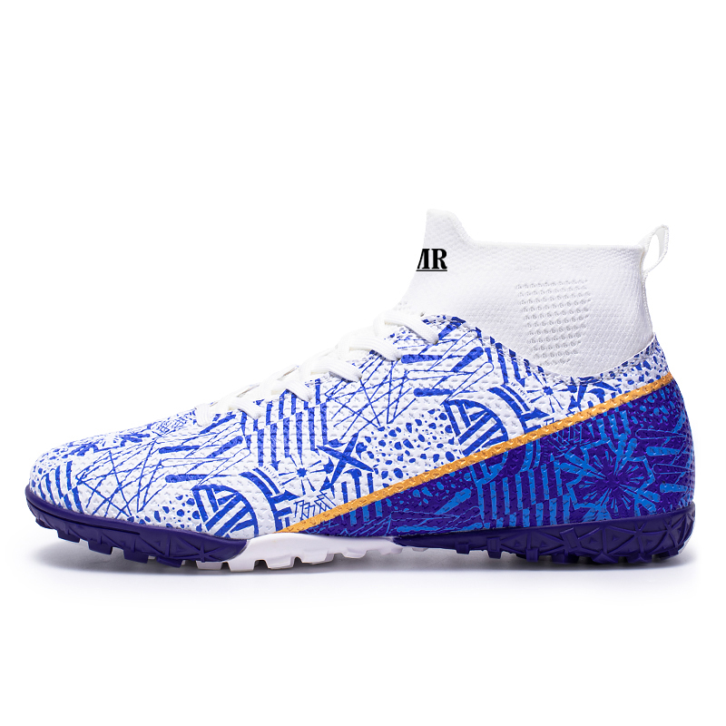 NMR FG Rubber Long Studs TT Rubber Broken Studs Synthetic Leather Slip Resistant Abrasion Resistant Soccer Shoes Unisex