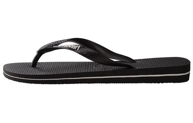 Havaianas Abrasion Resistant Slide Slippers Unisex Smoke Black