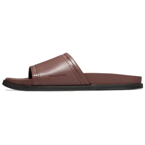 COLE HAAN Slip Resistant Abrasion Resistant Slide Slippers Men's Brown