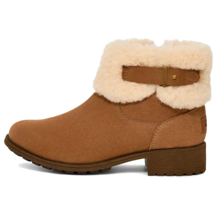 UGG Suede Ankle Boots 2cm Women's Chestnut