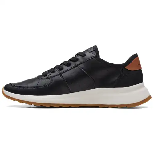 Clarks Cow Leather Low top Casual Shoes Women's Black