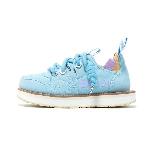 OETZI Skateboard Shoes Women's Low Top Sky Blue