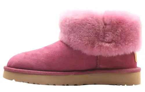 UGG CLASSIC MINI Thermal Slip Resistant Short Snow Boots Women's Pink