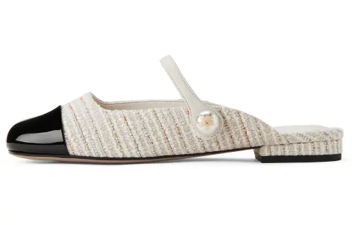 CHARLES&KEITH Composite Sole Closed Toe Slippers 1,5cm Women's