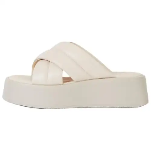 VAGABOND SHOEMAKERS Slip Resistant Slide Slippers Women's Ecru