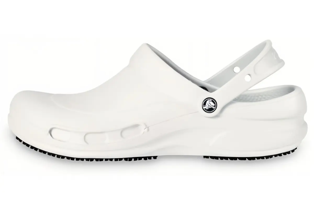 Crocs Abrasion Resistant Closed Toe Slippers Unisex White