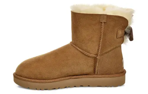 UGG Suede Thermal Slip Resistant Coverage Thermal Slip Resistant Coverage Short Snow Boots Women's Chestnut Brown