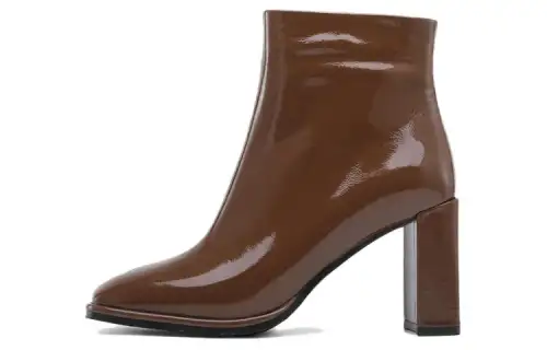 Chrisdien Deny Leather Ankle Boots 8.5cm Women's Brown