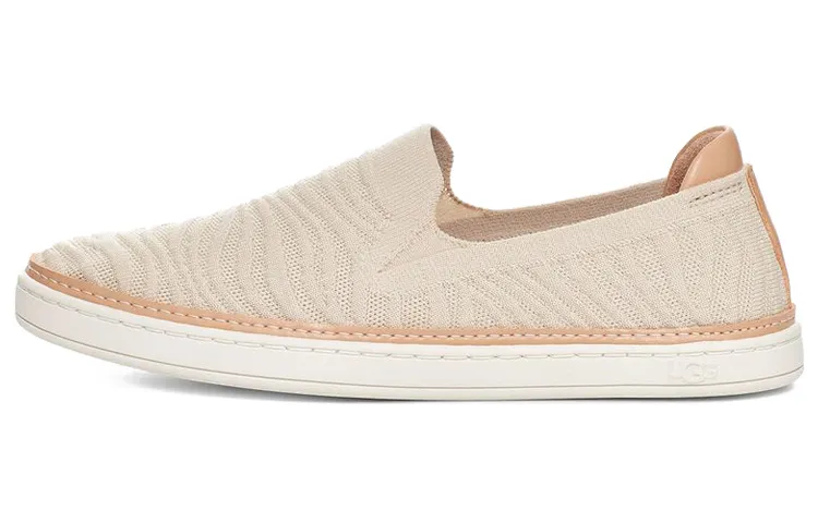 UGG Sammy Wavy Fabric Flat Shoes Women's Ecru