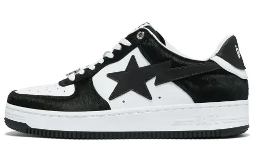 A BATHING APE BAPE STA Low top Skateboard Shoes Men's Black
