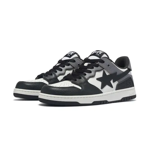 A BATHING APE SK8 STA Cow Leather Low top Skateboard Shoes Women's