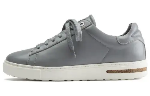 Birkenstock Leather Low top Skateboard Shoes Unisex Gray Narrow