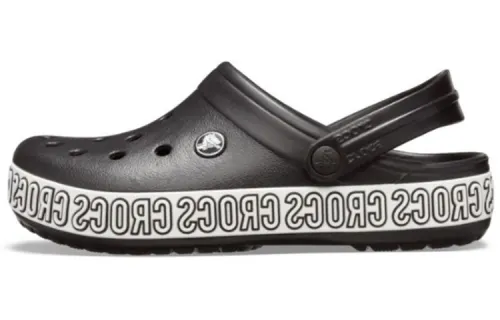 Crocs Crocband Logo Mania Beach Black Sandals