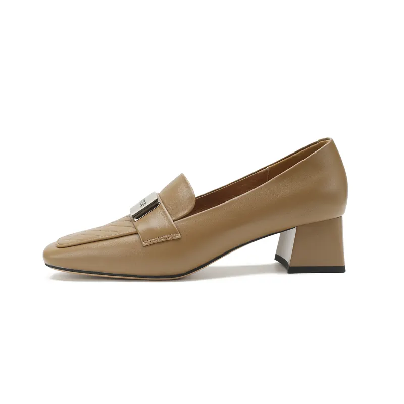 D:FUSE SCANDINAVIA Small leather shoes, fashionable slip-on, shallow flat bottom, simple slip-ons, versatile and slimming, women's casual shoes, women's style