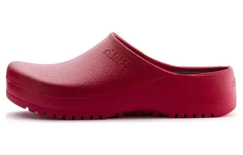 Birkenstock Closed Toe Slippers Unisex Red Regular