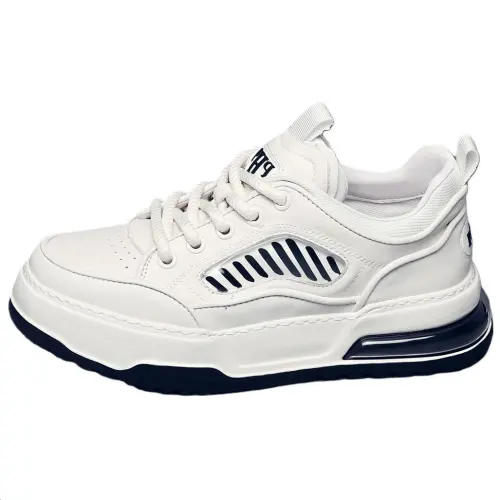 JANE HARLOW Leather Low top Casual Shoes Men's White