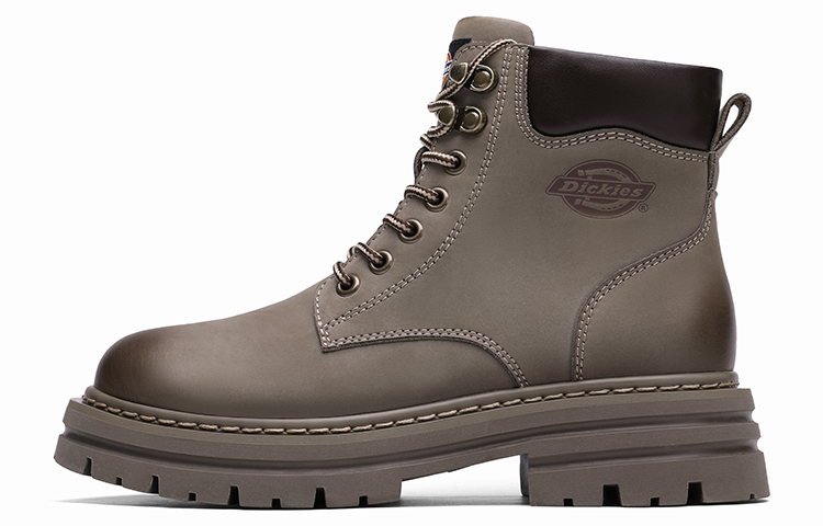 Dickies Cow Split Leather Slip Resistant Short Outdoor Boots Women's Camel
