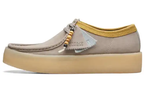 Clarks lace-up suede derby shoes