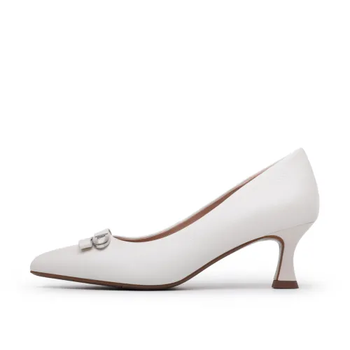Chrisdien Deny Sheepskin Chunky Heel High Heels 5.5cm Women's