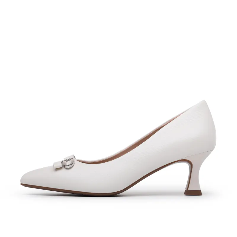 Chrisdien Deny Sheepskin Chunky Heel High Heels 5.5cm Women's