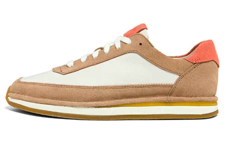 Clarks Fabric Low top Casual Shoes Women's Coral Red