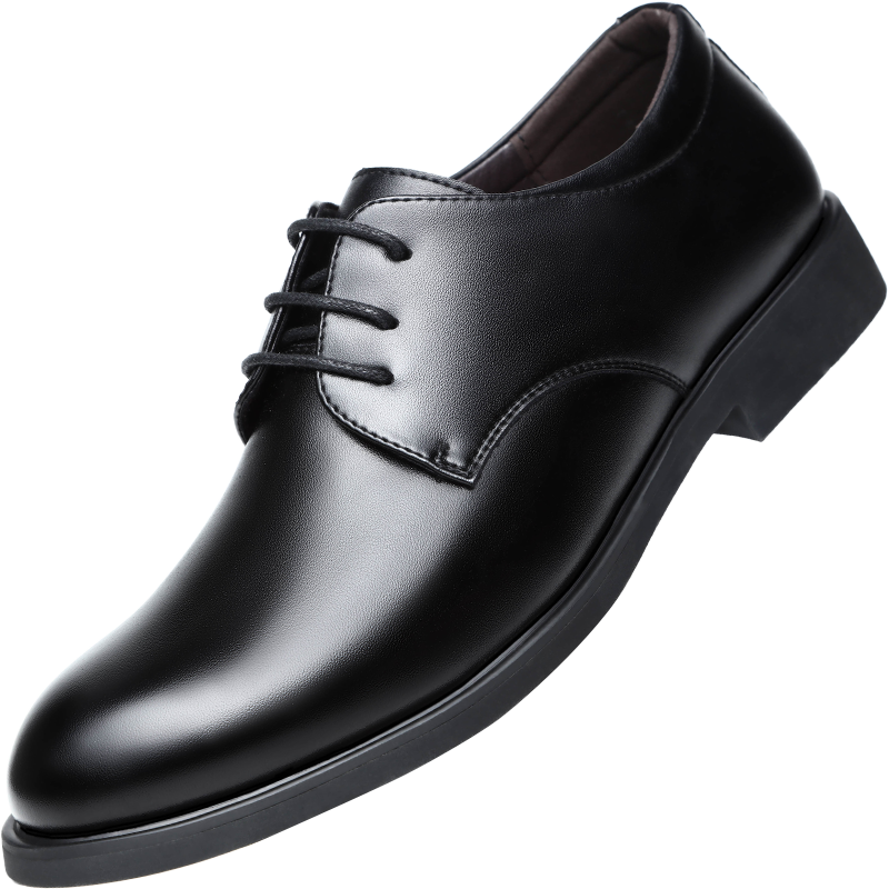 BEIOUTU Nordic picture casual simple formal leather shoes men's black