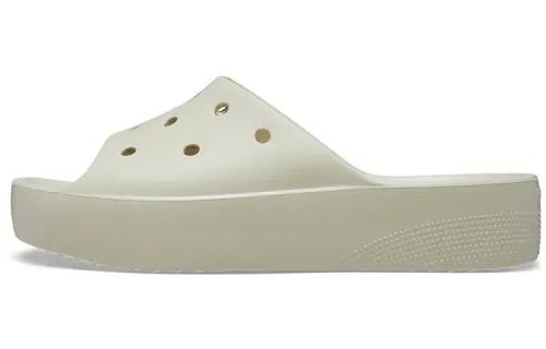 Crocs Classic Platform Slide 'Bone' Women's