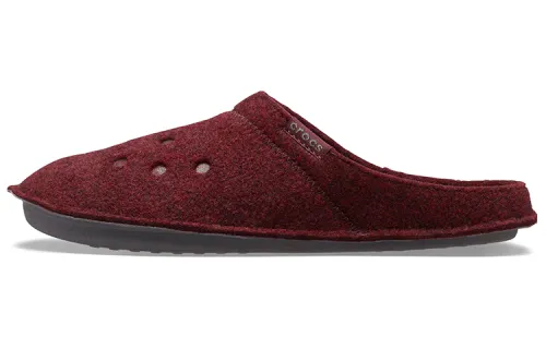 Crocs Classic Casual Thicken Stay Warm Unisex Wine Red Slippers