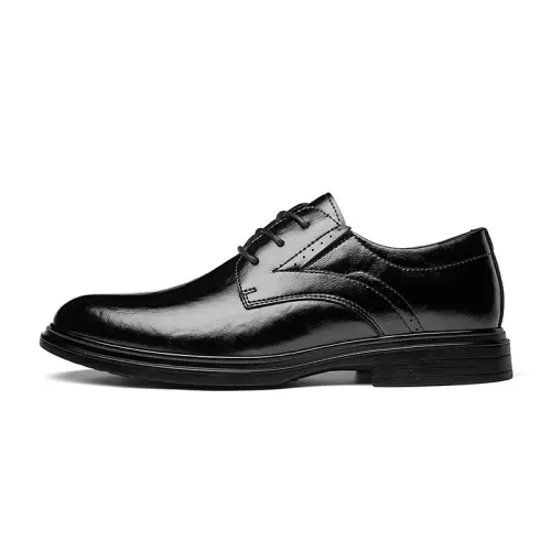 CARTELO Cow Split Leather Dress Shoes Men's Black