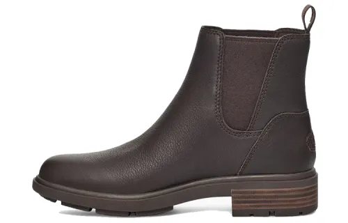UGG Leather Short Chelsea Boots Women's Coffee