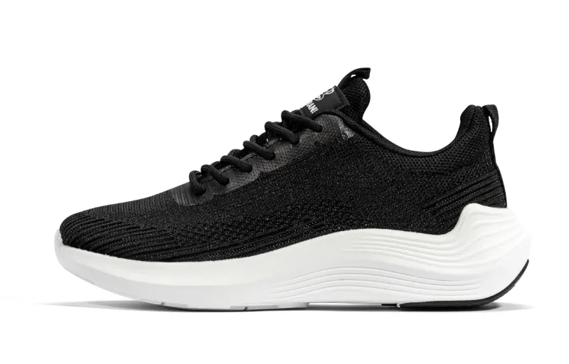 PAUL FRANK Height Increasing Lightweight Breathable Low top Running Shoes Women's Black