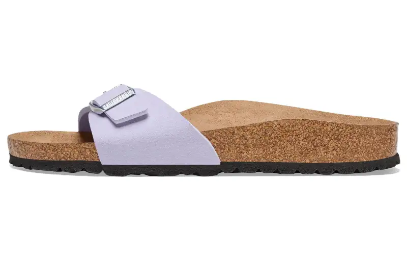 Birkenstock Synthetic Leather Slide Slippers Women's Dusty Purple Regular