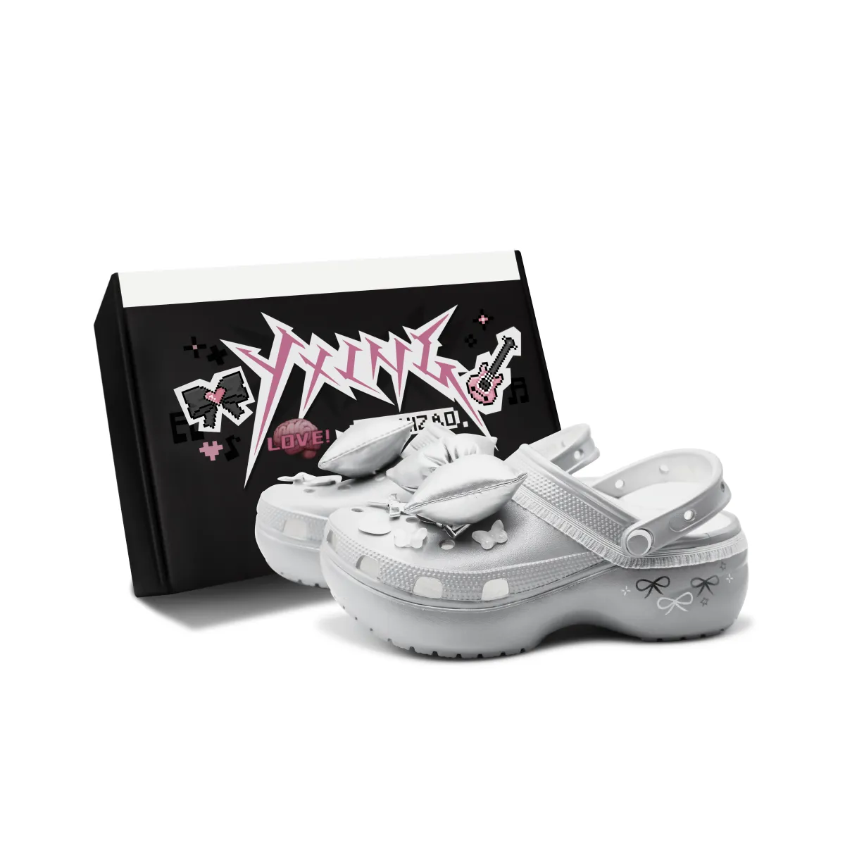 Crocs Classic Clog Clogs Women's Ballet Silver White