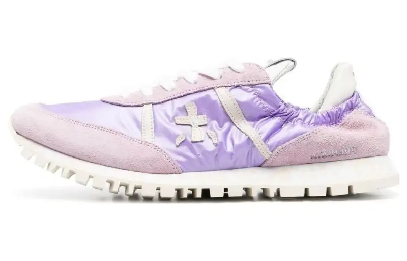 PREMIATA Cow Leather Low top Casual Shoes Women's Light Purple
