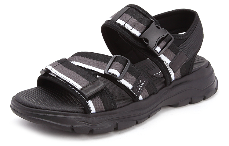 Satchi Fabric Stylish Sandal 3cm Men's Black