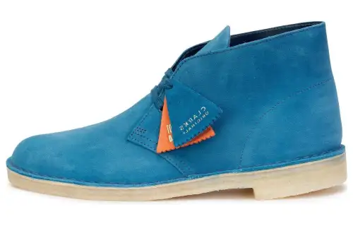 Clarks Originals Leather Ankle Boots Men's Dark Cyan