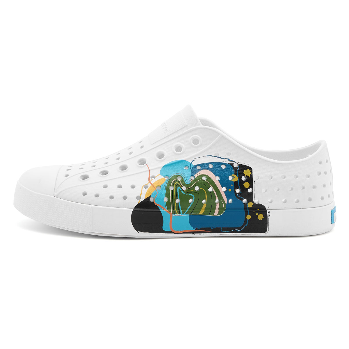 Сабо Native Native Shoes Jefferson (белые с принтом)