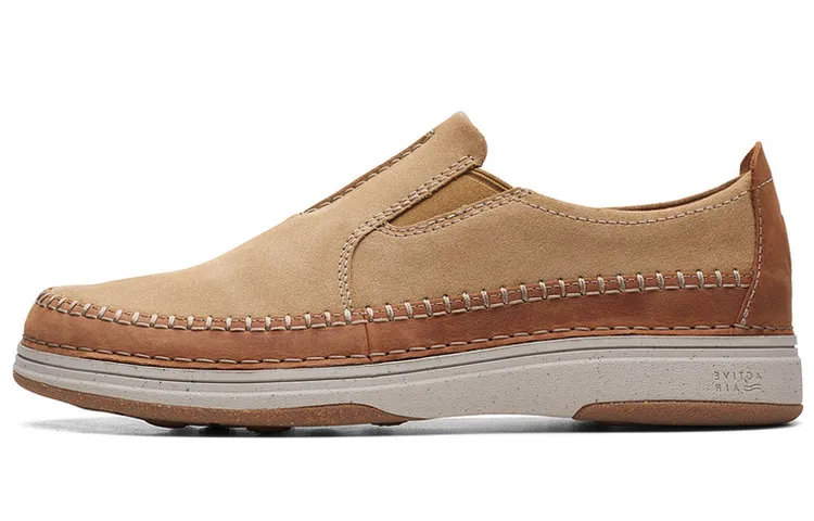 Clarks Natural Collection Cow Leather Casual Shoes Men's Brown
