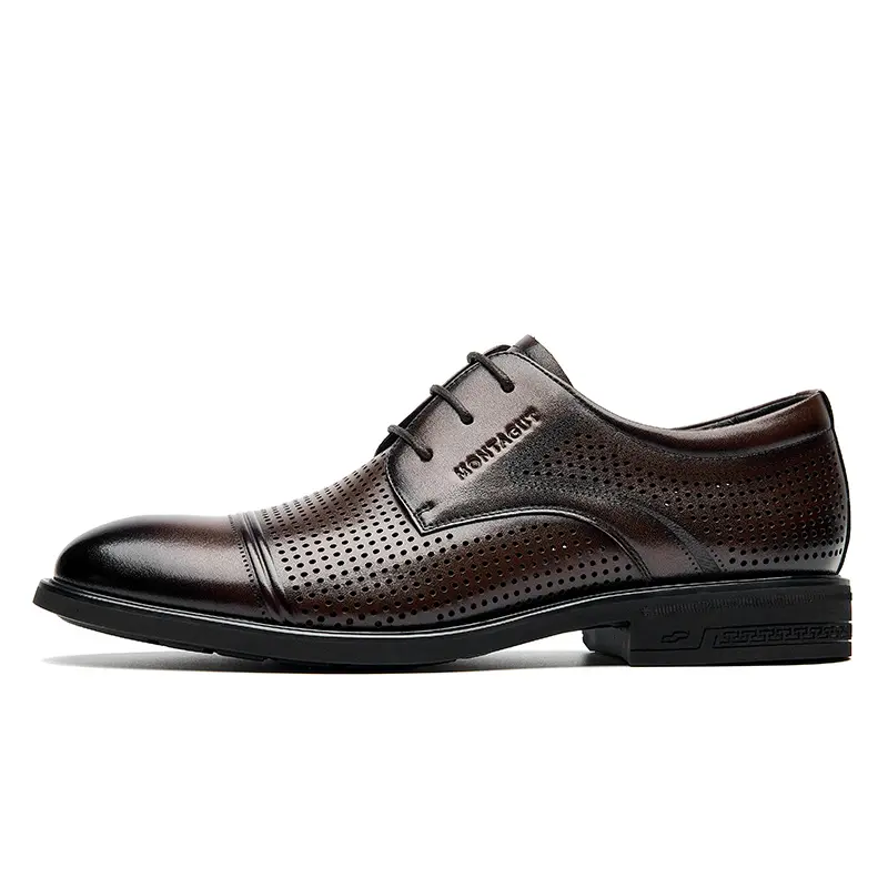 Montagut Dress Shoes Men's Low Top Brown/Black