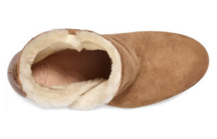 UGG Leather Ankle Boots Women's Chestnut
