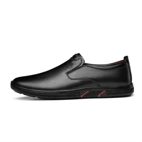 CARTELO Cow Leather Men's Casual Shoes Men's Black