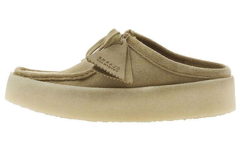 Clarks Wallabee Cup Low "Maple Side" mules