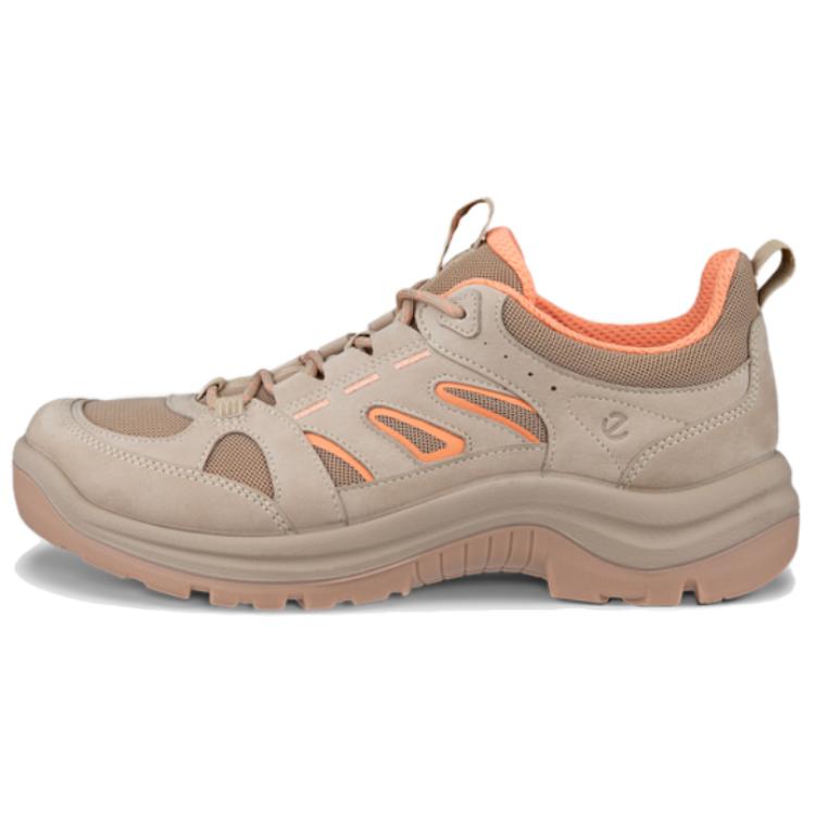 Ecco Leather Fashion Trend Low top Outdoor Shoes Women’s Light Umber
