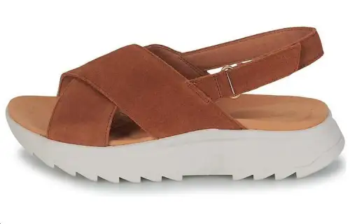 Clarks One Strap Sandals Women's Brown