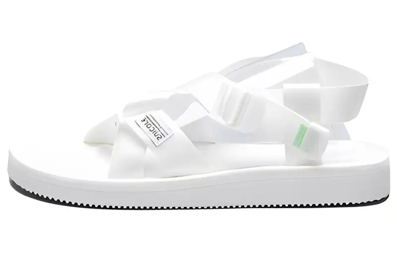 Suicoke Leather Beach Sandals Men's White